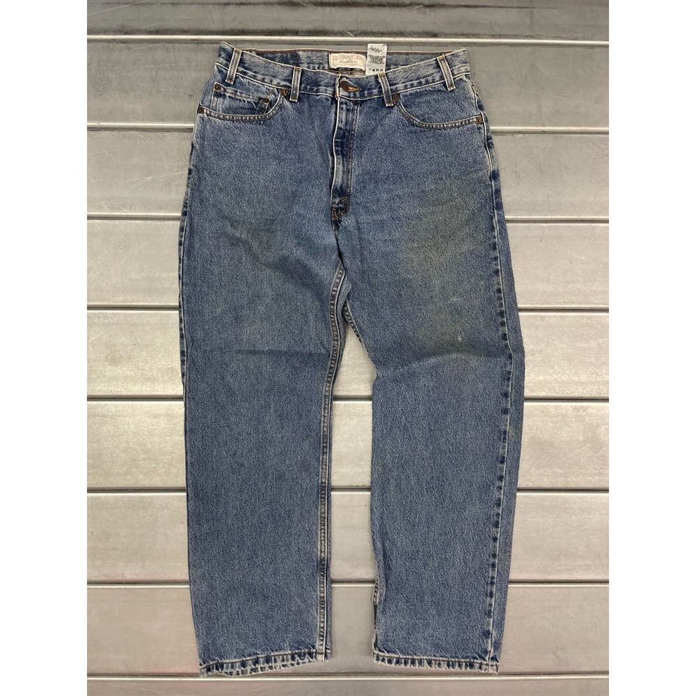Signature Levis Jeans 33X30 Blue Medium Wash Denim Regular Straight 100% Cotton